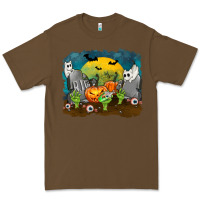 Cacao Cemetery with Ghost Cats Premium Tee - texasbilliewilder