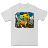 Dove Grey Cemetery with Ghost Cats Premium Tee - texasbilliewilder