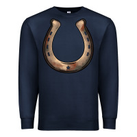 Navy western horseshoe Premium Sweatshirt - BarkalooDesign