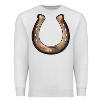 Oatmeal Heather western horseshoe Premium Sweatshirt - BarkalooDesign