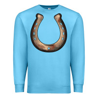 Ocean Blue western horseshoe Premium Sweatshirt - BarkalooDesign