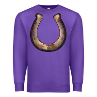 Purple western horseshoe Premium Sweatshirt - BarkalooDesign