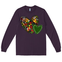 Plum christmas heart Long Sleeve Tee - RanaPortraitStore
