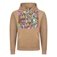 Vintage Coffee Easter bunnys eggs Vintage Hoodie - OliviaCreatesArt