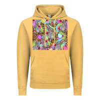 Vintage Mustard Easter bunnys eggs Vintage Hoodie - OliviaCreatesArt