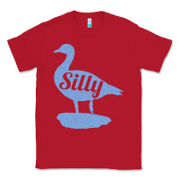 Red Silly Goose Funny Silly Goose Classic Tee - longCreatives