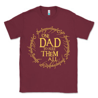 Burgundy Mens One Dad to rule them all  father's day gift Classic Tee - longCreatives
