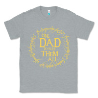 Heather Grey Mens One Dad to rule them all  father's day gift Classic Tee - longCreatives