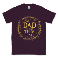 Plum Mens One Dad to rule them all  father's day gift Classic Tee - longCreatives