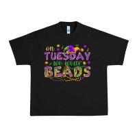Black On Tuesday we wear beads Urban Heavy Tee - HowdyJamesFarm