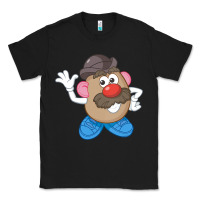 Black Womens Mr. Potato Head Simple Portrait Classic Tee - longCreatives