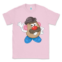 Bubblegum Pink Womens Mr. Potato Head Simple Portrait Classic Tee - longCreatives