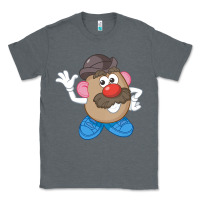 Charcoal Heather Womens Mr. Potato Head Simple Portrait Classic Tee - longCreatives