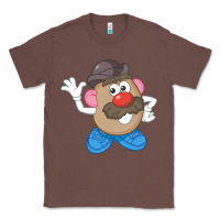 Chestnut Womens Mr. Potato Head Simple Portrait Classic Tee - longCreatives