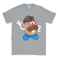Heather Grey Womens Mr. Potato Head Simple Portrait Classic Tee - longCreatives