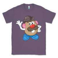 Lavender Womens Mr. Potato Head Simple Portrait Classic Tee - longCreatives