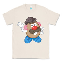 Natural Womens Mr. Potato Head Simple Portrait Classic Tee - longCreatives
