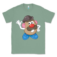 Sage Womens Mr. Potato Head Simple Portrait Classic Tee - longCreatives