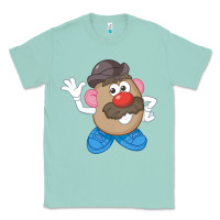 Seafoam Womens Mr. Potato Head Simple Portrait Classic Tee - longCreatives