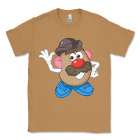 Toasted Coconut Womens Mr. Potato Head Simple Portrait Classic Tee - longCreatives