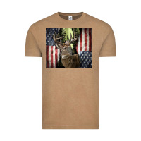 Vintage Coffee usa deer hunting woods Vintage Tee - CowGirlArtShop