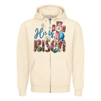 Sandshell he is risen cross Zipper Hoodie - Artiststas