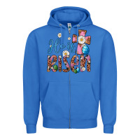 True Royal he is risen cross Zipper Hoodie - Artiststas