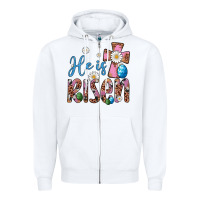 White he is risen cross Zipper Hoodie - Artiststas