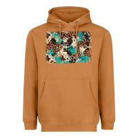 Meerkat turquoise glitter cowhide background Heavyweight Hoodie - BarkalooDesign