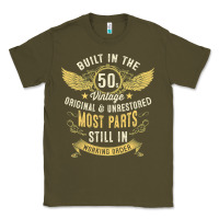 Army Green Mens Vintage 1950s Built In The 50s Fifties Funny 70th Birthday Classic Tee - longCreatives