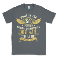 Charcoal Heather Mens Vintage 1950s Built In The 50s Fifties Funny 70th Birthday Classic Tee - longCreatives