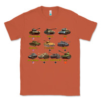 Copper Top Ten Best WW2 Tanks M4 Sherman Panzer IV Tiger II T34 Classic Tee - longCreatives