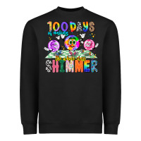 Black 100 Days Of Making The Whole Class Shimmer Heavyweight Sweatshirt - CowhideDigitalArt