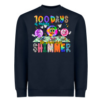 Navy 100 Days Of Making The Whole Class Shimmer Heavyweight Sweatshirt - CowhideDigitalArt