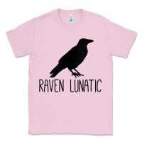 Bubblegum Pink Womens Raven Lunatic, Funny Bird Lover Gift Men Women Kids Classic Tee - longCreatives