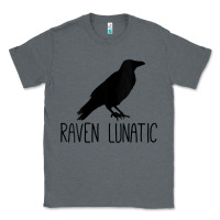 Charcoal Heather Womens Raven Lunatic, Funny Bird Lover Gift Men Women Kids Classic Tee - longCreatives