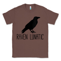 Chestnut Womens Raven Lunatic, Funny Bird Lover Gift Men Women Kids Classic Tee - longCreatives