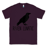 Plum Womens Raven Lunatic, Funny Bird Lover Gift Men Women Kids Classic Tee - longCreatives