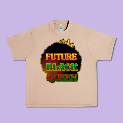 Future Black Queen Urban Heavy Tee Designed By Howdyjamesfarm