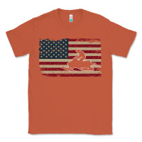 Copper Snowmobile USA Flag Snow Sled Patriotic Snowmobiling Gift Classic Tee - longCreatives