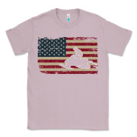 Lilac Snowmobile USA Flag Snow Sled Patriotic Snowmobiling Gift Classic Tee - longCreatives