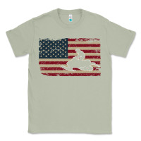 Matcha Snowmobile USA Flag Snow Sled Patriotic Snowmobiling Gift Classic Tee - longCreatives
