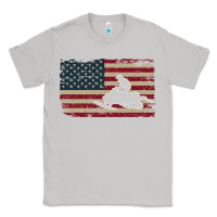 Moon Dust Snowmobile USA Flag Snow Sled Patriotic Snowmobiling Gift Classic Tee - longCreatives