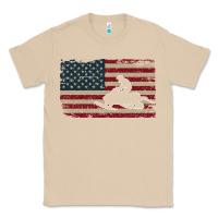 Mushroom Snowmobile USA Flag Snow Sled Patriotic Snowmobiling Gift Classic Tee - longCreatives