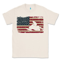 Natural Snowmobile USA Flag Snow Sled Patriotic Snowmobiling Gift Classic Tee - longCreatives