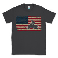 Smoke Snowmobile USA Flag Snow Sled Patriotic Snowmobiling Gift Classic Tee - longCreatives