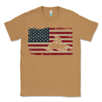 Toasted Coconut Snowmobile USA Flag Snow Sled Patriotic Snowmobiling Gift Classic Tee - longCreatives