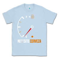 Dusty Blue Mexican beer necesito cerveza cool & funny sayings Classic Tee - longCreatives