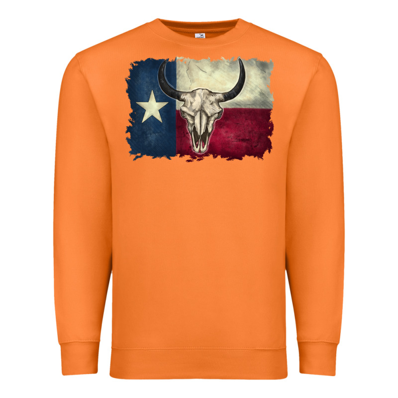 Distressed Tesas Flag Premium Sweatshirt by BarkalooDesign | Teevron