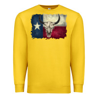 Lemon distressed tesas flag Premium Sweatshirt - BarkalooDesign